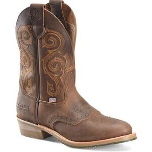 NEW DOUBLE-H BOOTS men's rockdale u-toe ice series boot in bulldog folklore